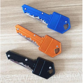 High quality simple key shape outdoor camping knife portable gift knife promotion small folding knife UD07011